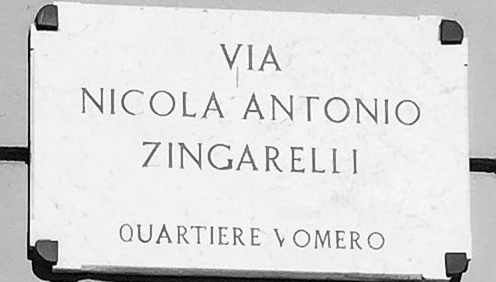 Via Nicola Antonio Zingarelli